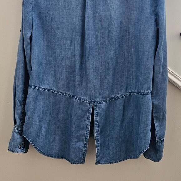 Anthropologie Cloth & Stone Western Coastal Chambray Shirt - Picture 5 of 6